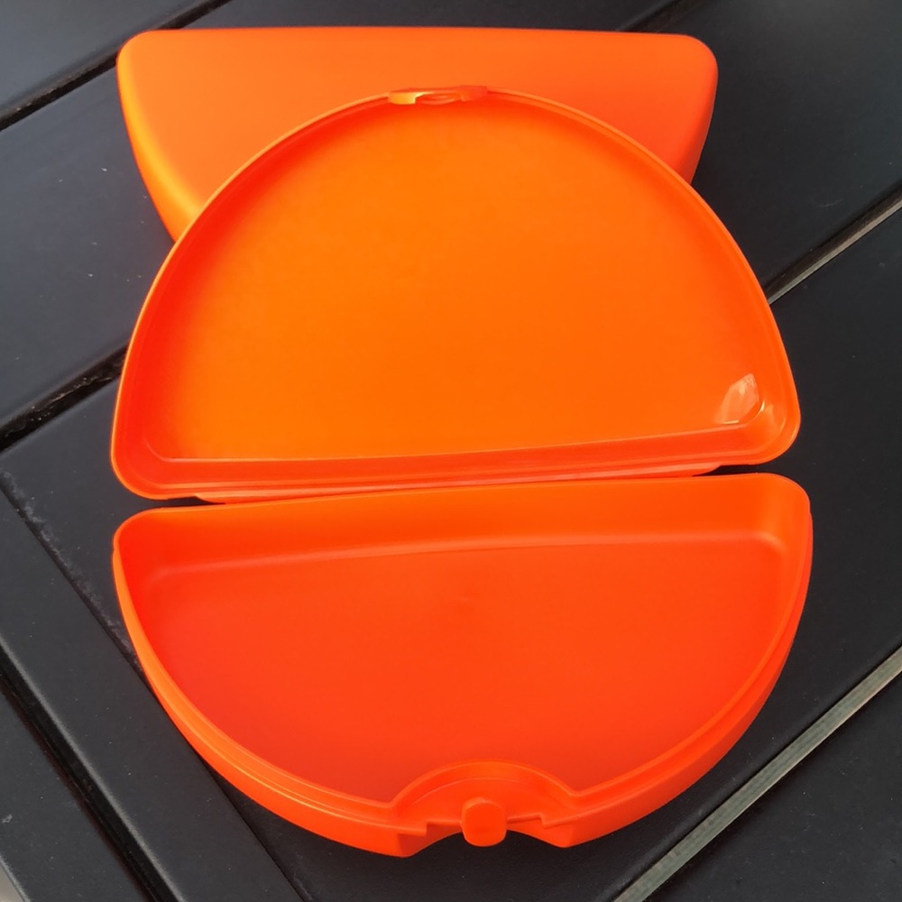 Rare-(2) Vintage "Tupperware" Empanada Keepers